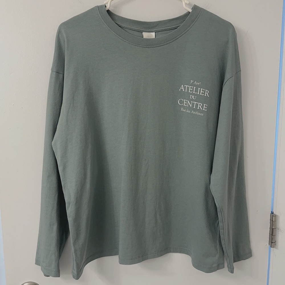 H&M cotton long sleeve tee